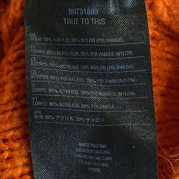 Volcom Chunky Cable Knit Sweater Womens 12 Cozycore Gorpcore Outdoor Cabincore - Picture 7 of 10